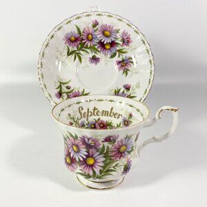 Royal Albert Flower Of The Month September Cup & Saucer Excellent Gift idea